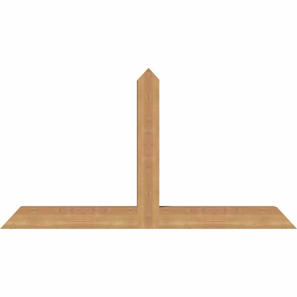 Ekena Millwork Portland Timber Gable Bracket, Western Red Cedar, 48"W x 26"H x 3 1/2"D x 3 1/2"F, 13/12 Pitch GBW048X26X0404POR00SWR - main